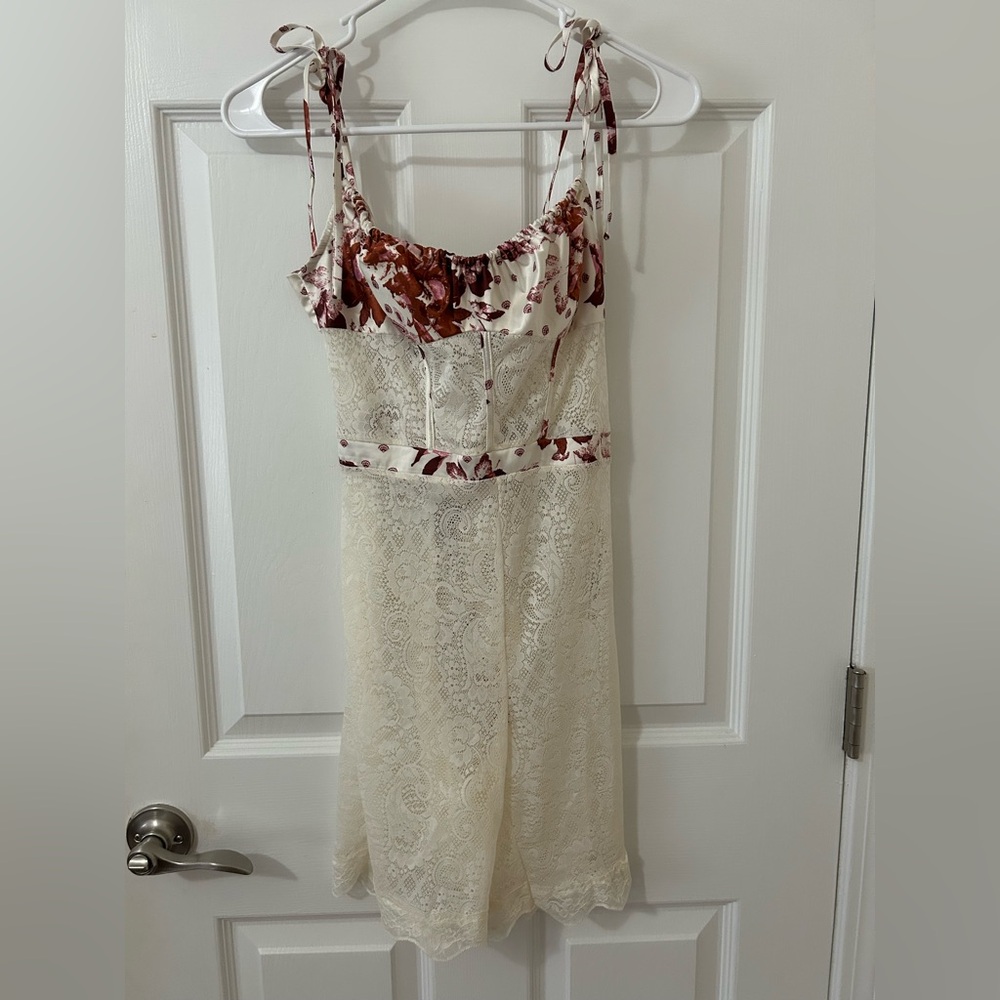 NWT Free People intimately lace romper, one piece lingerie sleepwear